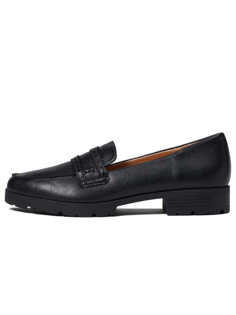 Classic Black Leather Women's Loafers - 6.5W